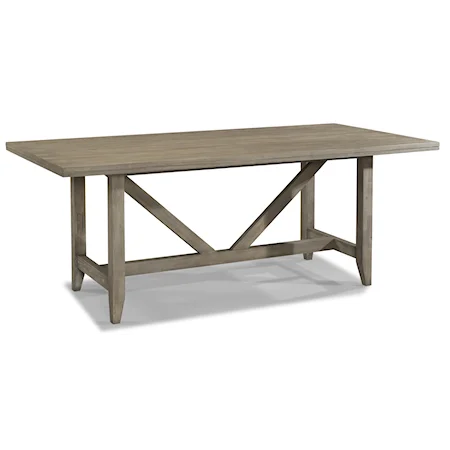 Contemporary Trestle Dining Table